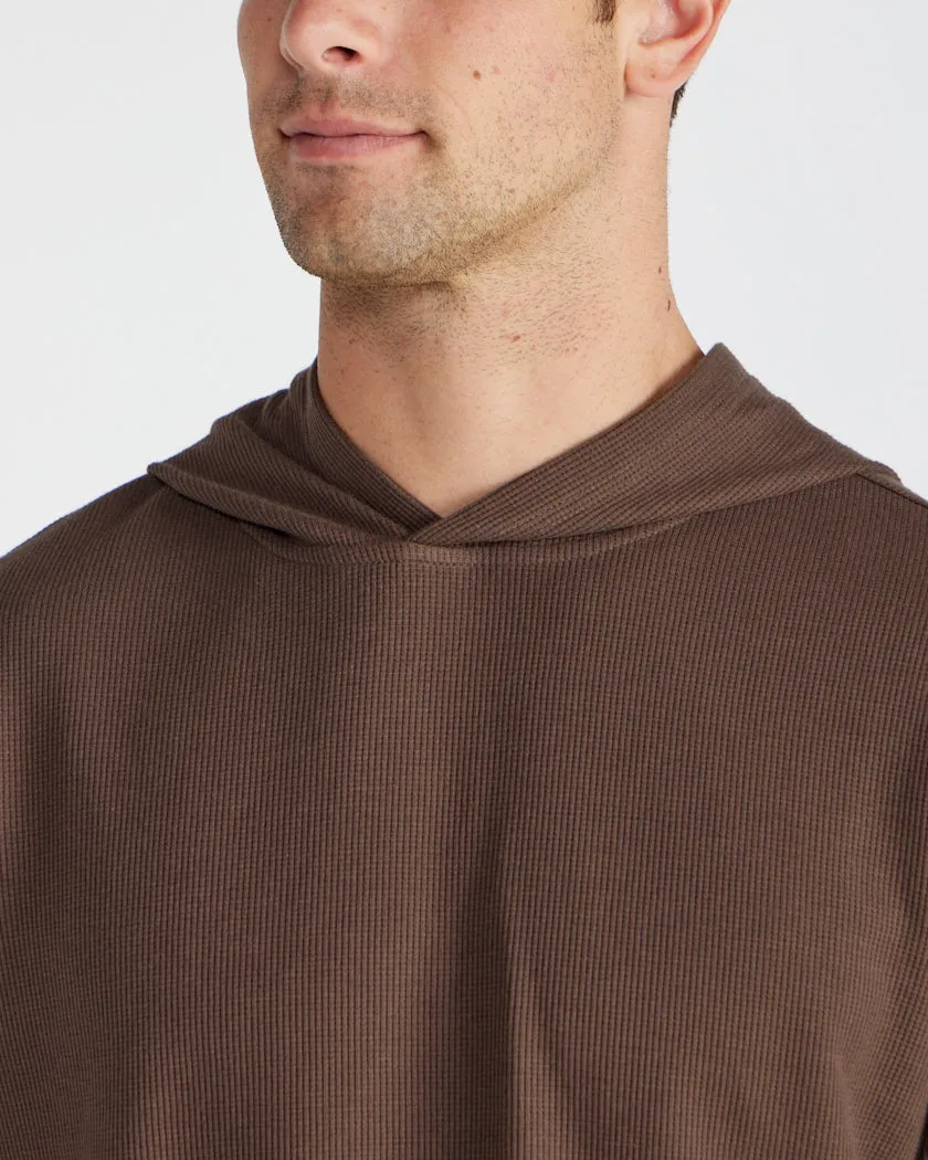 Thermal Hooded Drop-Cut Long Sleeve