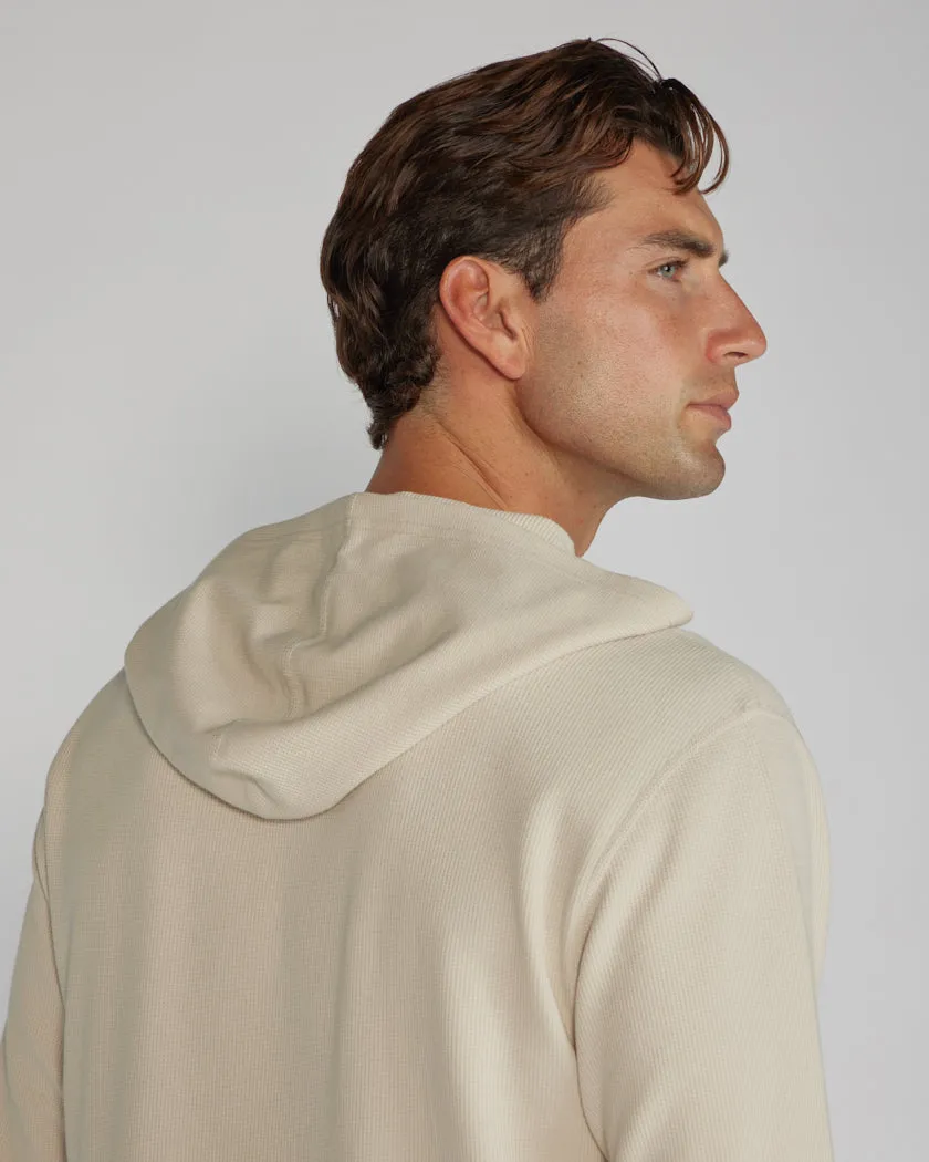 Thermal Hooded Drop-Cut Long Sleeve