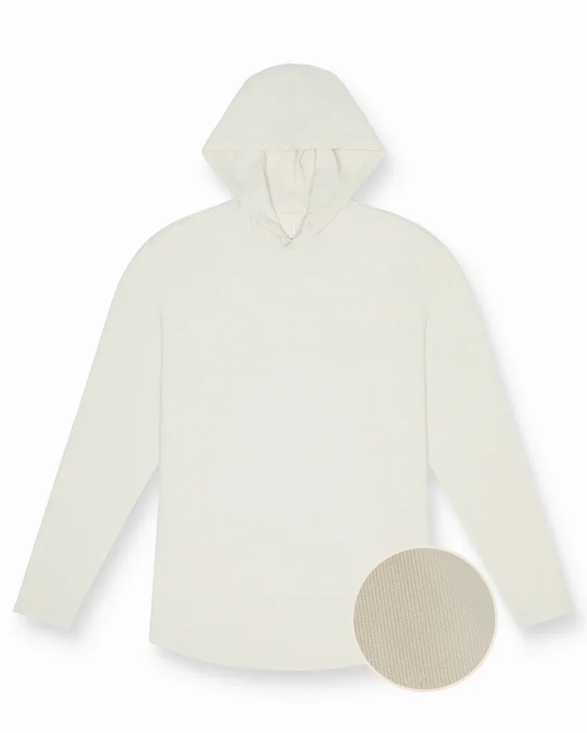 Thermal Hooded Drop-Cut Long Sleeve