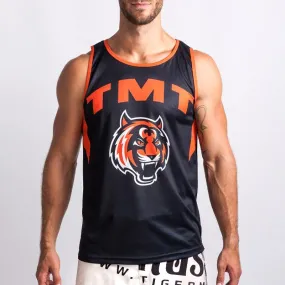 Tiger "Bronco" 1stDry Muay Thai Low-cut Vest Tank Top S-XXL Black