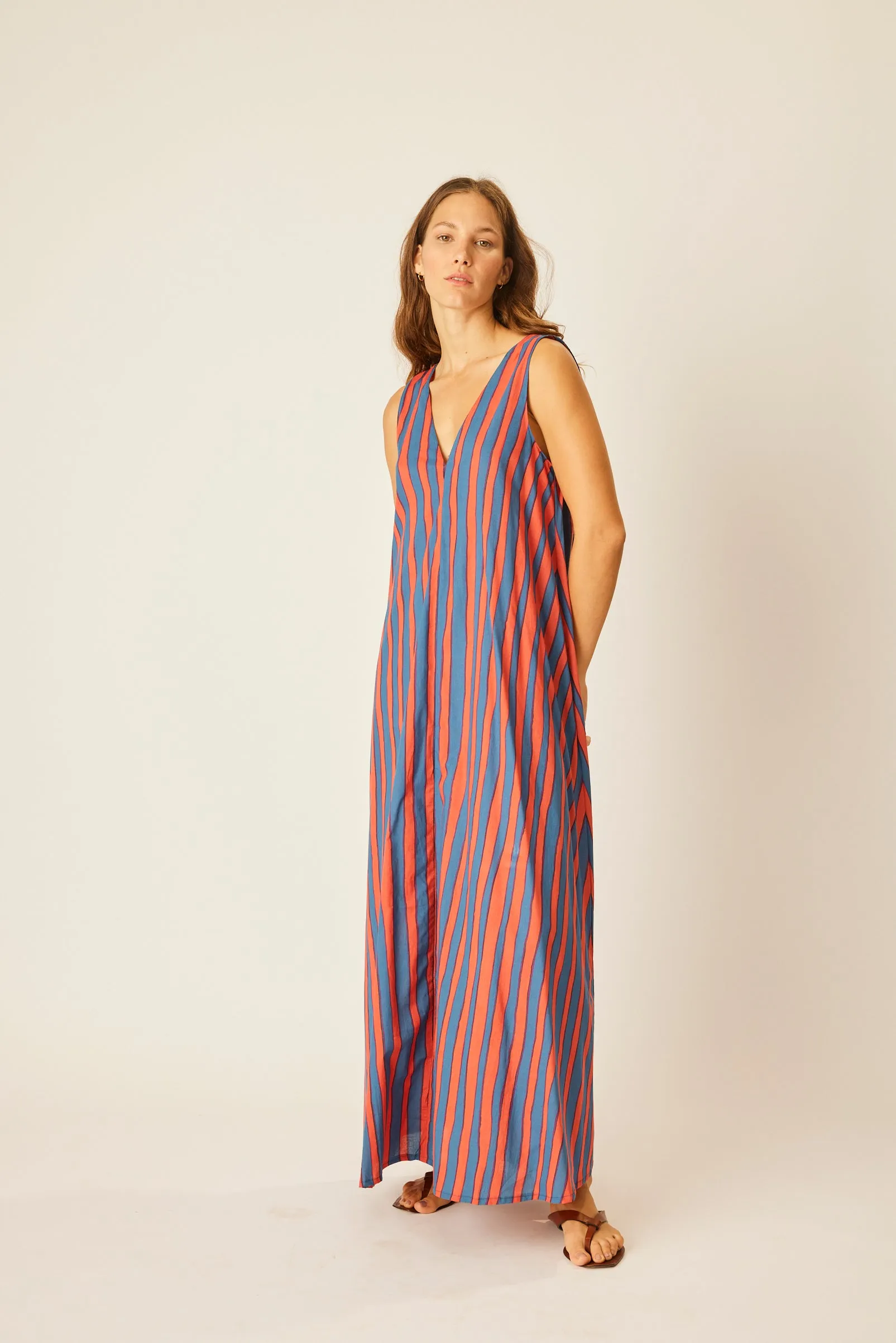 TOVA MAXI WITH CONTRASTING BELT