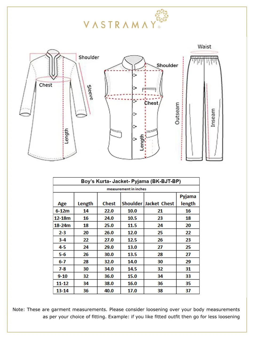 VASTRAMAY Boy's Cream Mirror Work Jacket And Solid Kurta Pyjama Set With Ethnic Dupatta