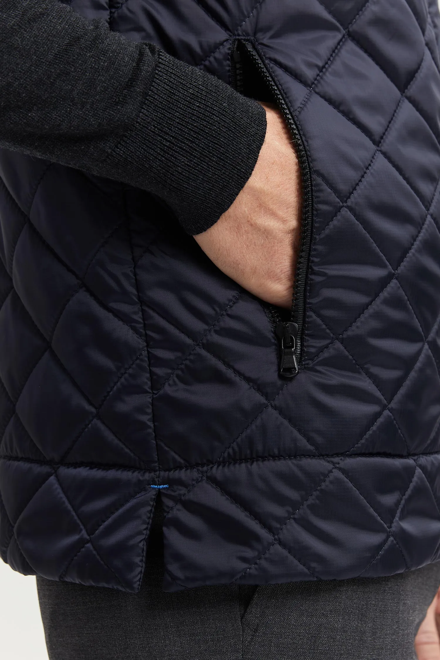 Veikko Water & Wind Repellent Quilted Vest Blue