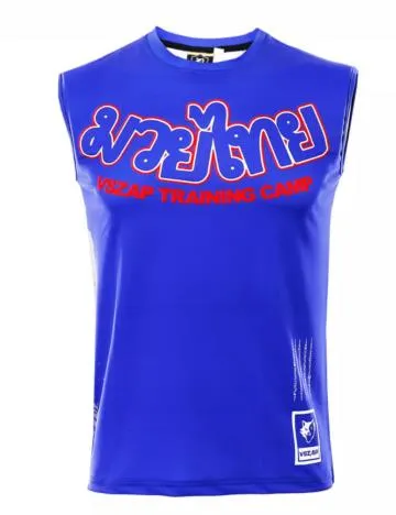 Vszap Training Camp VTT015 Muay Thai Boxing Dry Tech Vest Tank Top S-4XL Blue