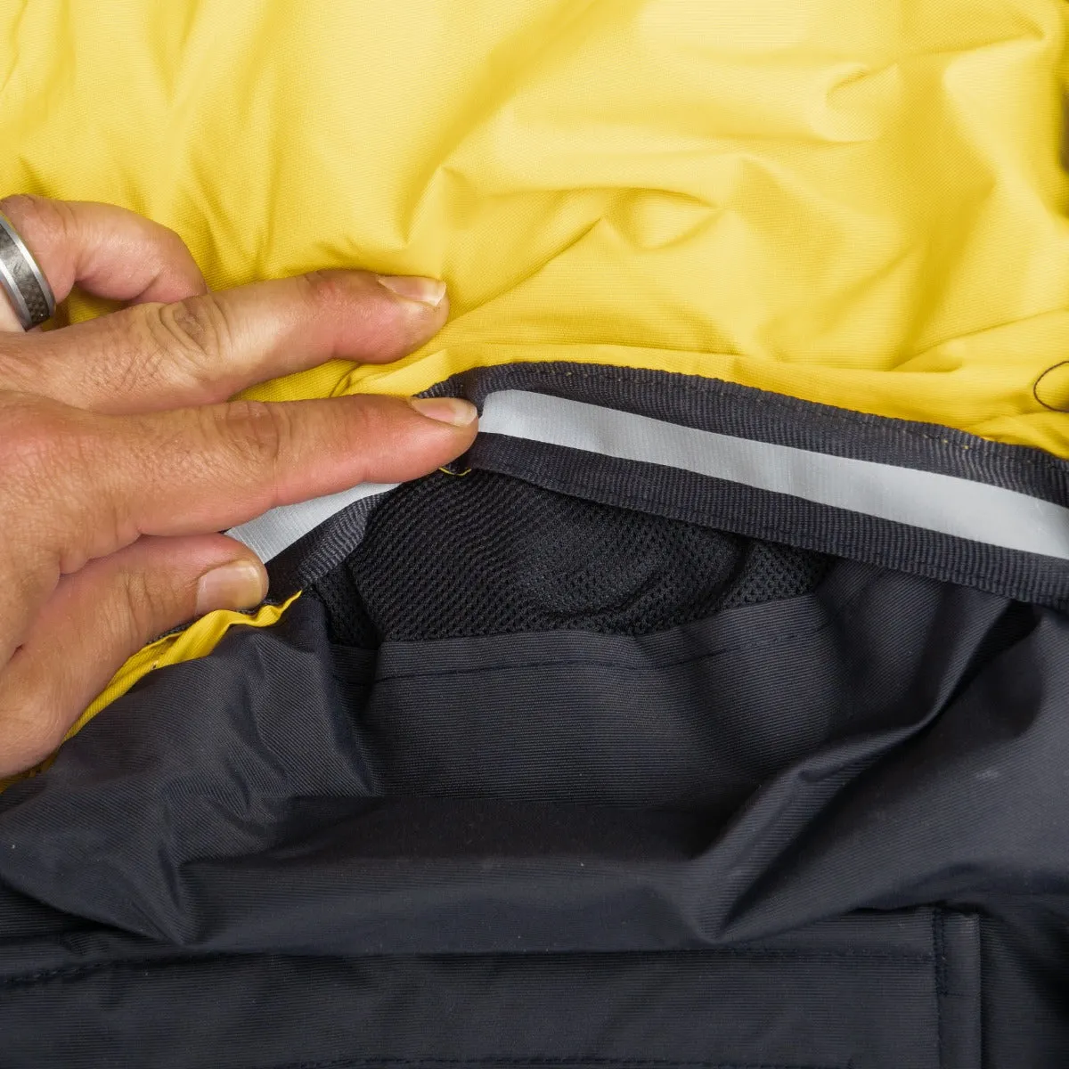 Water Proof Zip-Off Sleeve Bike Patrol Jacket with Removable Liner