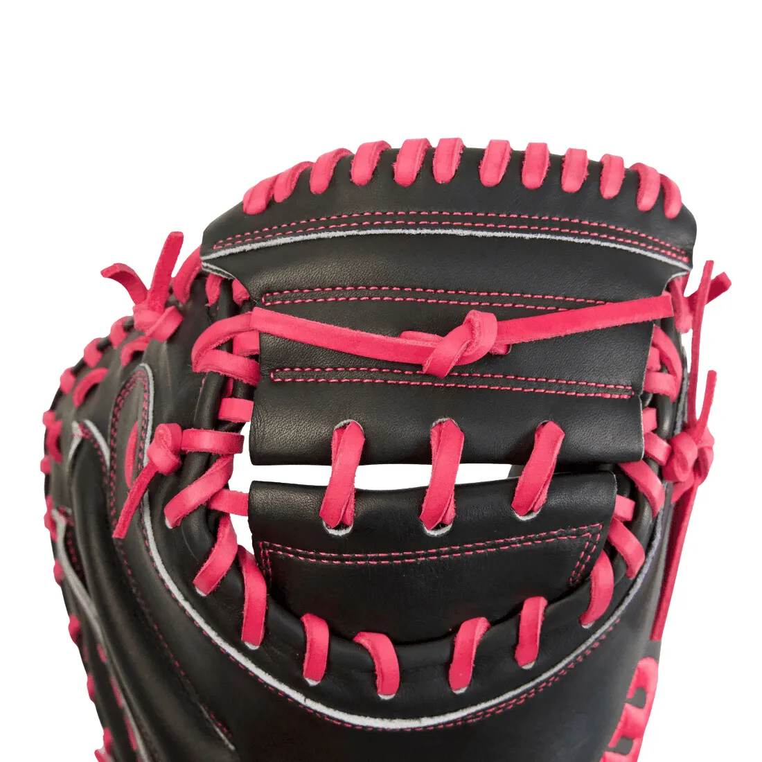 Wilson A2000 CM33 "Black Rose" 33" Baseball Catcher's Mitt: Black and Pink