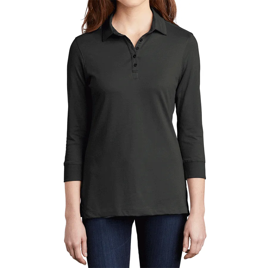 Women's 3/4-Sleeve Meridian Cotton Blend Polo