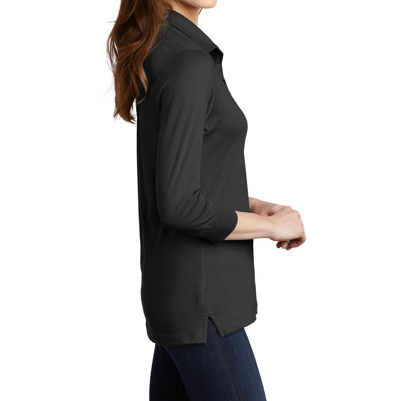 Women's 3/4-Sleeve Meridian Cotton Blend Polo