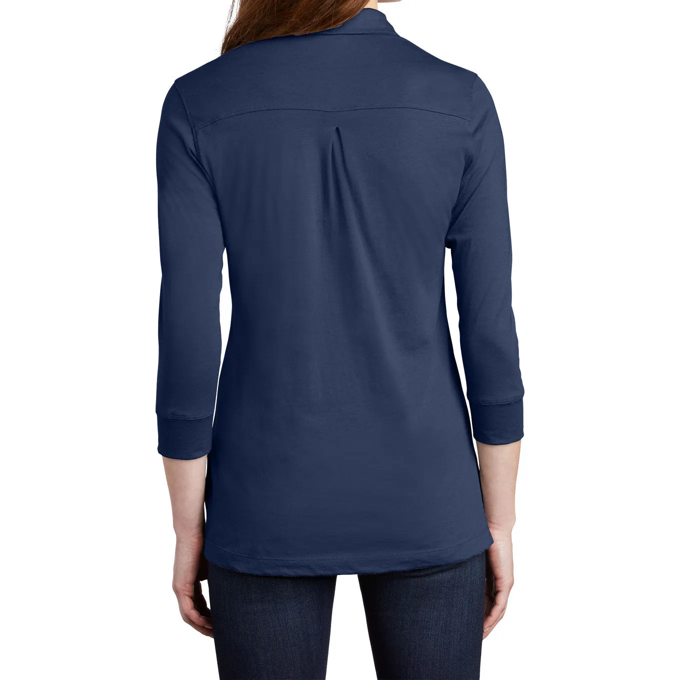 Women's 3/4-Sleeve Meridian Cotton Blend Polo