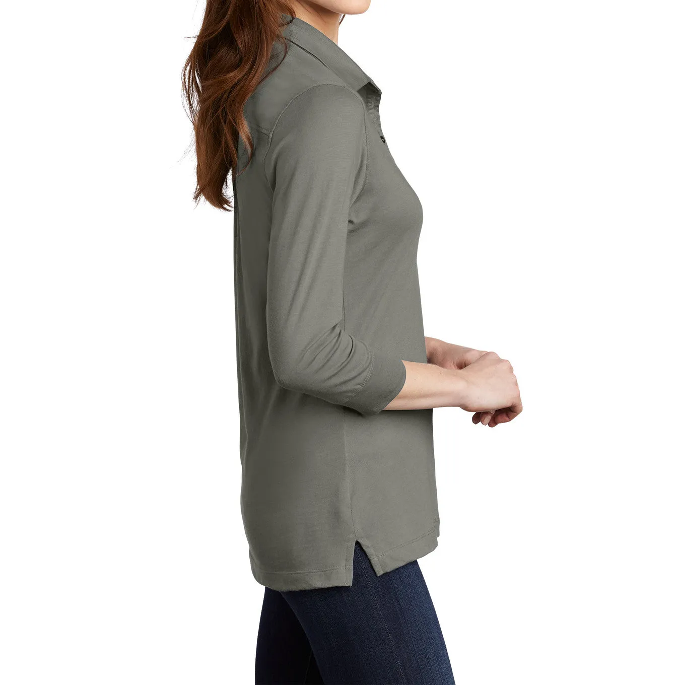 Women's 3/4-Sleeve Meridian Cotton Blend Polo