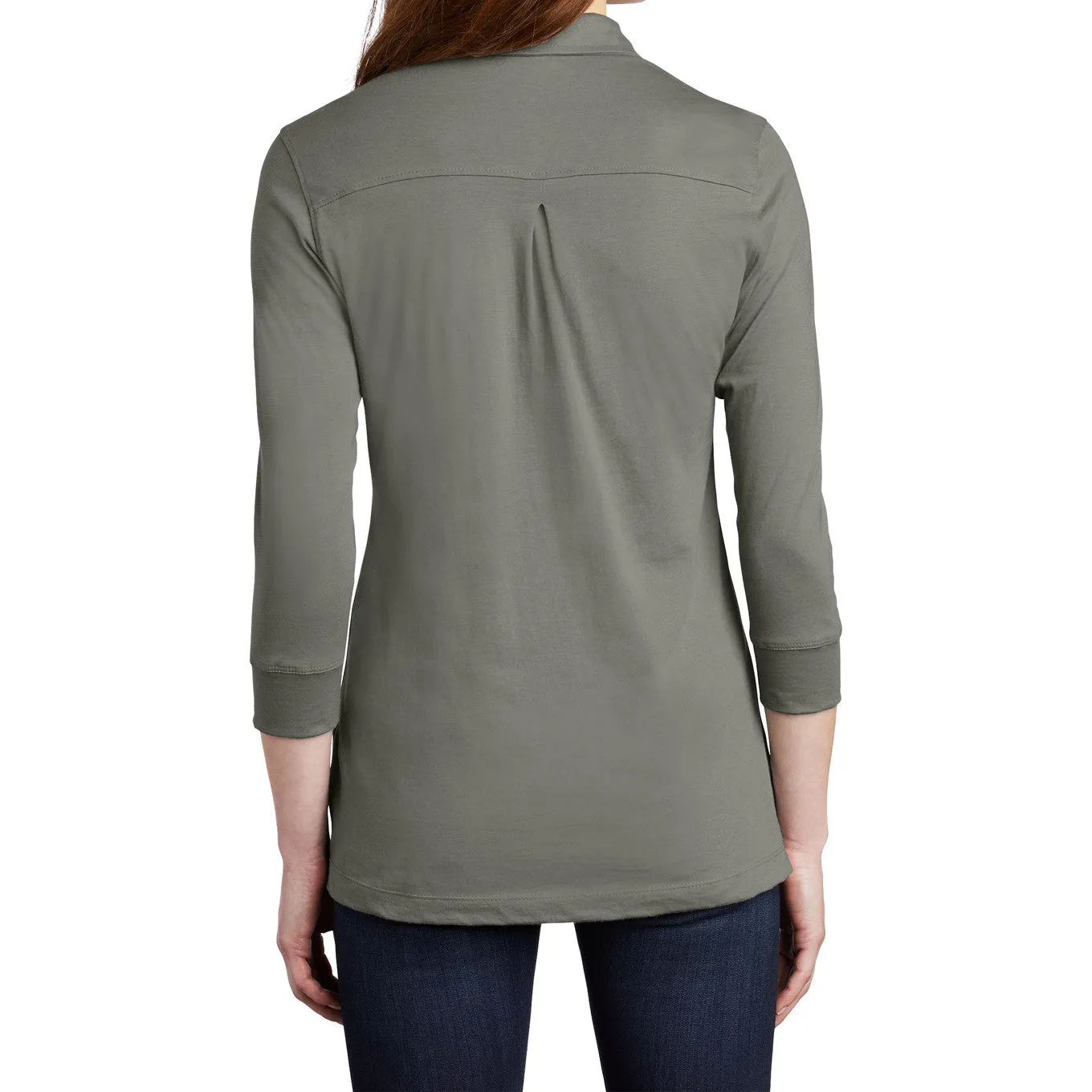 Women's 3/4-Sleeve Meridian Cotton Blend Polo