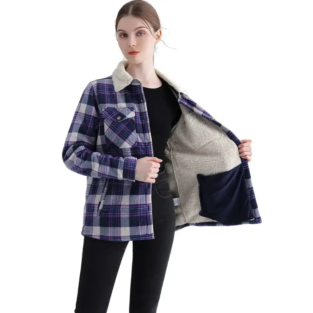 Women's Plaid Flannel Jacket