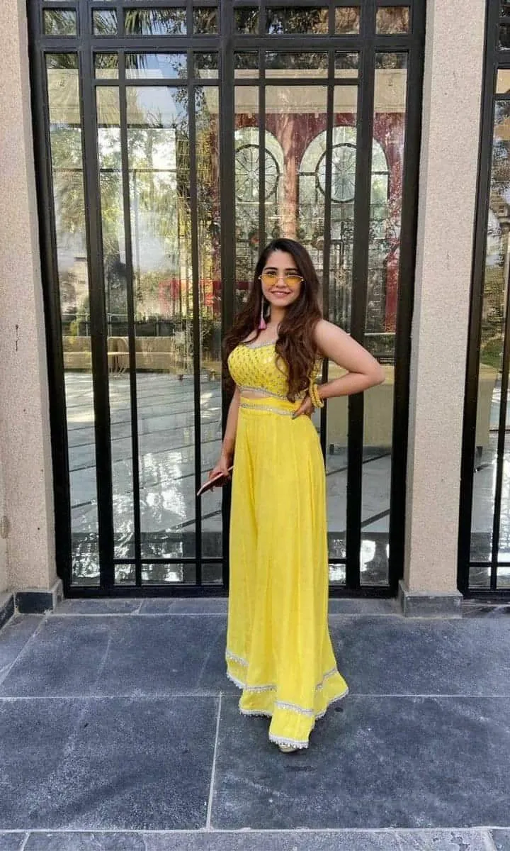 Yellow Chiffon Jumpsuit