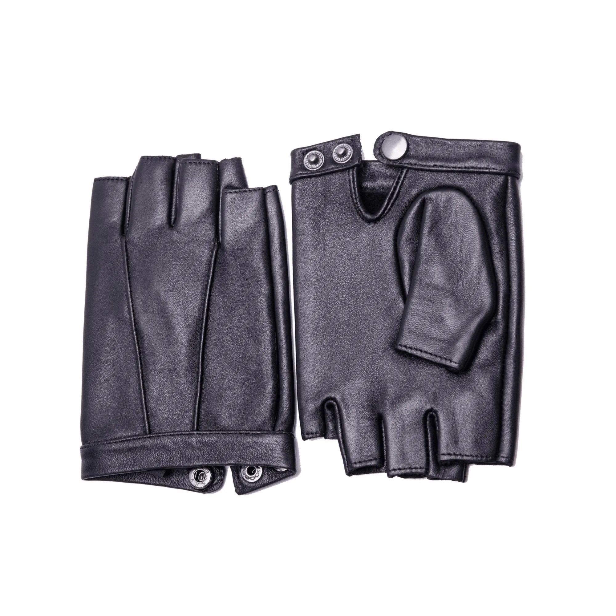 YISEVEN Mens Classic Leather Fingerless Driving Gloves