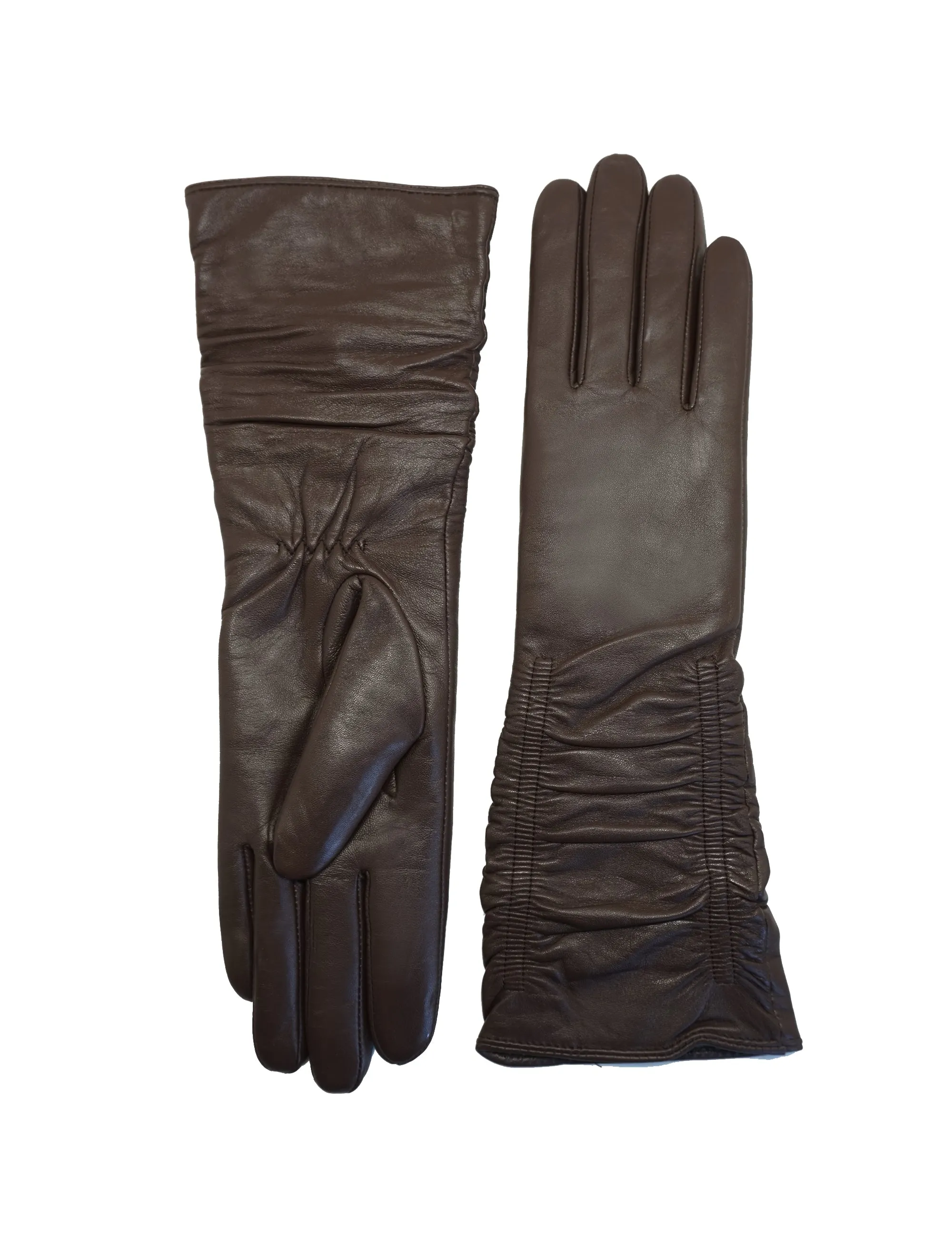 YISEVEN Women's Touchscreen Leather  Mid-length Long Gloves