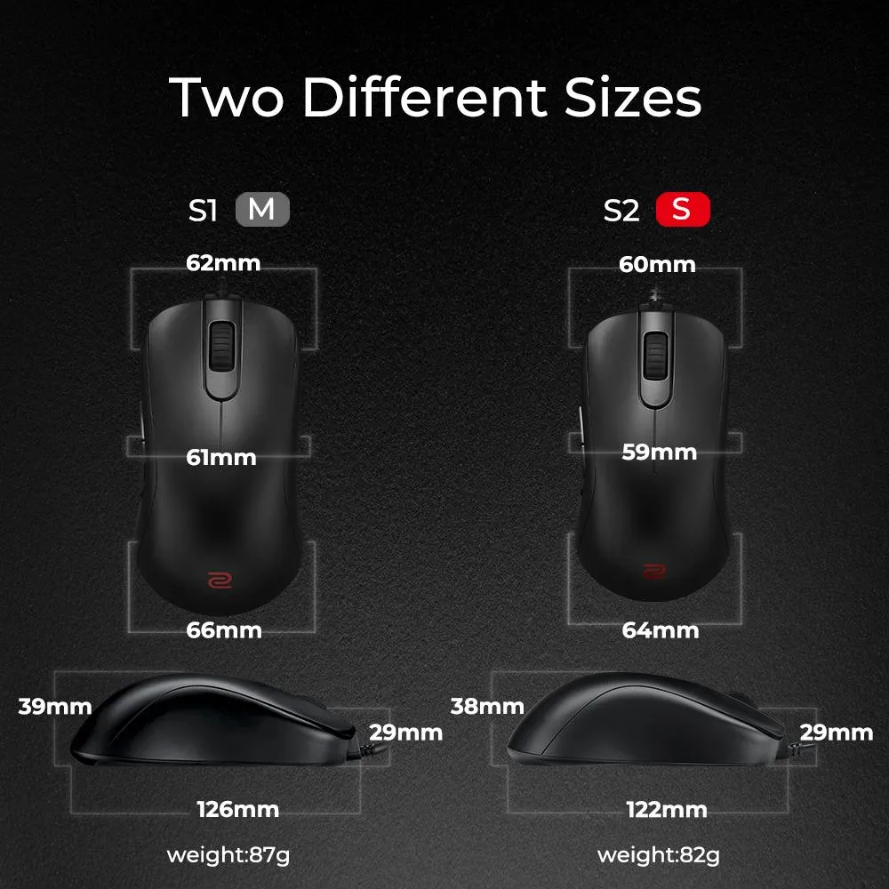 ZOWIE S2 Matte Black eSports Mouse